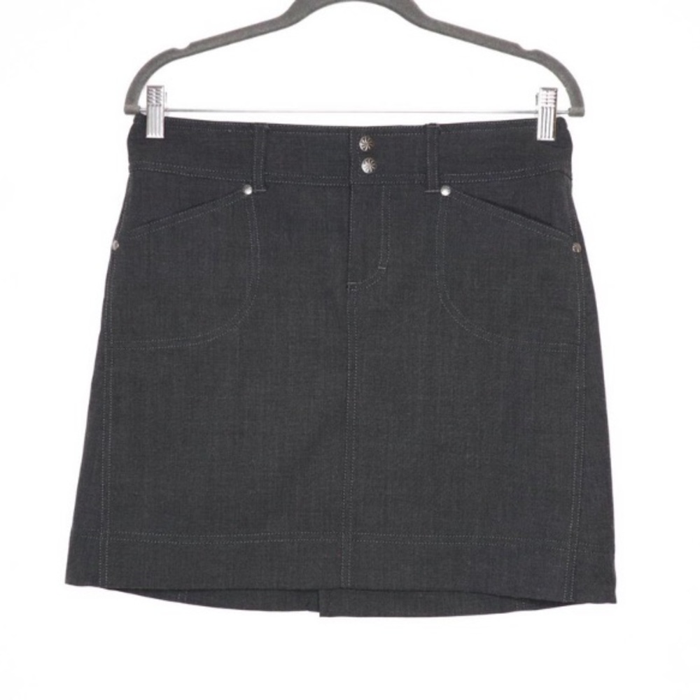 Athleta Sirrus Mini/Midi Skirt Black Size 6 EUC
